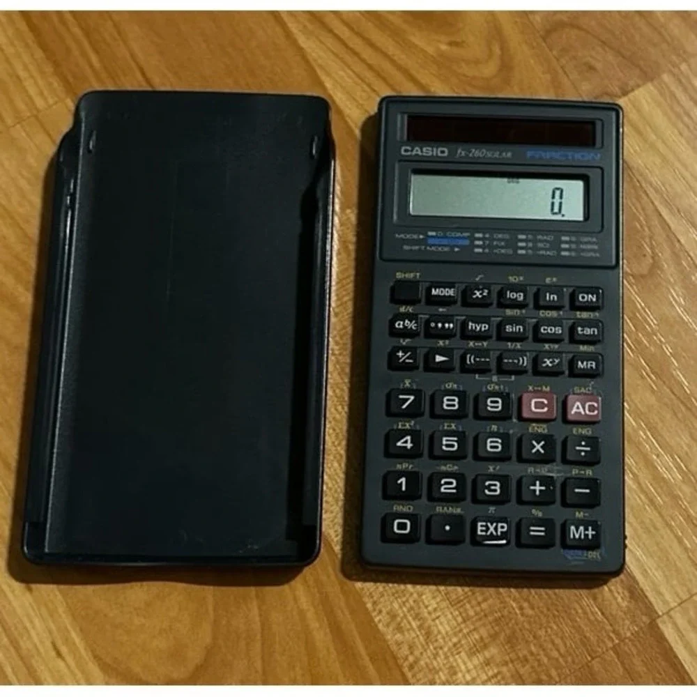 Casio FX-260 Solar‎ fraction scientific calculator Good Condition